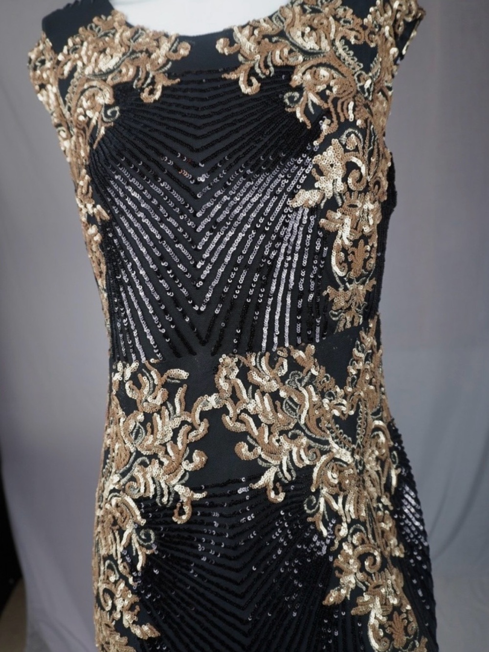 Baltic Born Black Maxi Dress with Gold Embellishment - Picture 5 of 5